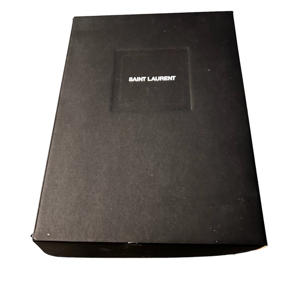 Saint Laurent Flip Top Shoe Box with Tissue and Authenticity Card and Book - Picture 5 of 8